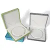 Nueva Caja de Joyería de Terciopelo con Hebilla de Perla, Caja de Embalaje de Collar de Perlas con Tapa Abatible para Ceñir la Cintura, Caja de Regalo para el Día de la Madre