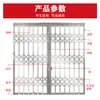 Foshan Puerta Corredera de Acero Inoxidable Entrada de Ventilación Corredera Puerta Plegable Telescópica Red Anti-Robo Barandilla de Balcón