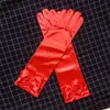 Luvas de performance para baile de formatura infantil luvas elásticas de cetim cetim acessórios de vestuário de etiqueta luvas para daminha luvas longas