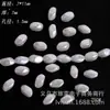 Centenas de pérolas de imitação de concha barroca de formato irregular em ABS, pequenas pedras de alto brilho com furo reto, pérolas de imitação em formato de dente