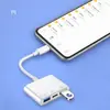 Adecuado para Lector de Tarjetas de Teléfono Móvil Tipo-C Adaptador Tres en Uno Apple Tarjeta Sdtf Línea de Conversión Otg Tarjeta de Memoria Ccd
