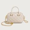2025 Primavera y Verano Nuevo Nicho Fragante Romboidal Cadena Bolso Almohada Moda Portátil Hombro Cruzado Bolso Bowling