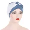 Amazon Sombrero Turbante Suave Trenzado Lateral Multicolor Gorro para Quimioterapia Nuevo Modelo Transfronterizo