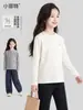 Little Fete Ropa Interior para Niños Invierno Nuevo Estilo Camiseta de Manga Larga con Cuello Henley para Niños Medianos y Mayores Bordado de Cachorro Top para Niñas