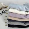 Camada Base de Lã Tencel Feminina Quente Solta Térmica Fleece Versátil Modeladora Amiga da Pele Confortável Top Interno Camiseta Outono