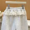 Pantalones Casuales Nuevos de Primavera y Otoño para Niñas, Pantalones Jogger Elegantes con Adorno de Encaje, Pantalones de Chándal, Pantalones Largos para Bebés Niñas