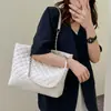 Bolso Grande de Cadena a Cuadros de Moda para Mujer, Nuevo Bolso Tote de Gran Capacidad de Lujo Ligero, Bolso de Hombro Único para Viajar, Bolso de Axila de Moda