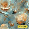 Papel tapiz autoadhesivo planta flor decoración de pared de fondo de TV pegatinas de pared de flores de alto sentido mural francés europeo