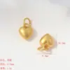 Colgante Antiguo Chapado en Oro para Goteo de Aceite con Diamantes Microincrustados, Ábaco, Estrellas, Luna y Corazón Charms para DIY