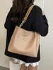 Bolso de Hombro tipo Tote Tejido Casual y de Moda para Mujer en Otoño e Invierno Nuevo de Alta Calidad Gran Capacidad Casual para el Trabajo