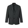 Traje Casual para Hombre de Primavera y Otoño Estilo Marca de Moda Europea y Americana Color Sólido Calle Sencillo de Botones Doble Botón Holgado Chaqueta de Traje