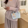 Moda Feminina Primavera Estilo Coreano Bolsa Pequena 2026 Nova Bolsa Quadrada Pequena Simples Versátil Bolsa de Ombro Transversal Bolsa para Celular