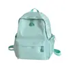 Mochila pequena fresca estilo ins coreano cor sólida grande capacidade para aula, reforço escolar, deslocamento, mochila escolar feminina, mochila leve para viagem