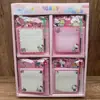 Notas Adhesivas Lindas de Gato de Alta Apariencia + Bolígrafo Gato Rosa Hello Kitty Notas Adhesivas Reutilizables Bloc de Mensajes Adhesivo