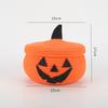 Cesto de Armazenamento de Abóbora de Halloween Transfronteiriço com Tampa Cesto de Armazenamento Tecido em Corda de Algodão Cesto de Armazenamento de Miudezas para Mesa de Casa