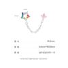 Acero de titanio 316L cobre chapado en oro microincrustado arete para cartílago de la oreja par joyería para piercing aretes adornos para la oreja aretes aretes para cartílago de la oreja