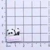 Enfeites de Personagem Panda de Desenho Animado Acessórios de Resina DIY Grampo de Cabelo de Cola de Creme Corda de Cabelo Decoração de Mesa Material para Caixa de Papelaria