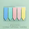 Estilo Ins fofo Post-its transparentes atacado cor criativo cadernos PET translúcido cor Morandi adesivos de índice
