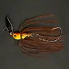 Isca Luya Anti-Enrosco Composta Giratória Lantejoula Biônica Silicone Seda Isca Artificial Barba Homem Barreira de Água Homem Barba Gancho de Cabeça de Chumbo