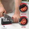 Afiladores de Cuchillos para Cuchillos de Cocina Acero Inoxidable 4 en 1 Afilador de Cuchillos de Cocina Kit de Afilado de Cuchillos Ergonómico y Fácil de Usar con Ranuras de Afilado de 4 Etapas