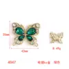 Nuevos Accesorios de Aleación Transfronterizos Vidrio de Colores Moda Mariposa Simple Placa de Diamante Mocha Accesorios de Joyería de Mariposa Accesorios para el Cabello