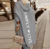 Suéter Cardigan Nuevo Transfronterizo con Letras Talla L con Capucha Manga Larga Letras Lana Holgado Tejido Chaqueta