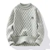 Suéter de Punto Informal de Moda de Venta Caliente Transfronterizo con Cuello Redondo de Fábrica Ropa de Punto para Hombre Camisa de Punto