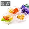 Plato Creativo de Vidrio Transparente en Forma de Corazón para Snacks, Frutas, Semillas de Melón, Caja de Regalo para Pareja, Novia