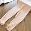 Leggings Infantis Femininos Macaron Borda da Orelha Elástico Seda Gelada Pit Slim Fit Estilo Coreano Calças Finas Verão Tendência