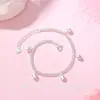 Pulsera de Plata Pura 990 Mariposa Amor Doble Capa para Mujer, Dulce Diseño de Nicho, Joyería de Plata Pura de Alta Gama, Regalo de Cumpleaños
