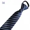 Venta al por mayor del fabricante Corbatas Rojas con Cremallera para Hombres y Mujeres, Vestimenta Formal de Negocios para Novio, Boda Estilo Coreano Corbata Rayada Perezosa Sin Corbata