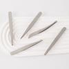 Pinza para cejas con luz de placa de arena 96 espejo pinza para depilar cejas pinza para depilar cejas boca plana boca inclinada filo de cuchillo puntiagudo pinza para recortar cejas tijeras para recortar cejas pinzas