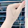 Batendo colar de coração inteligente feminino luz de nicho de luxo batendo coração pingente moda cadeia de energia all-match clavícula cadeia