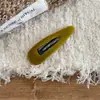 Pinza de Pelo de Terciopelo con Forma de Gota de Agua Colorida Simple Coreana para Mujer, Pinza para Flequillo de Frente, Pinza Lateral para Oreja, Pinza BB, Accesorios para el Cabello