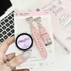 Adecuado para Correa de Reloj Huawei Gt7 Señal de Latido Gt5Watch6 Cuero de Aspecto Elegante Lujo Ligero Correa de Muñeca para Mujer