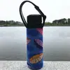 Juego de tazas de 500 ml tipo hebilla de color, bolsa para taza, taza térmica de vidrio, bolso de mano, juego de tela portátil, logotipo de huella de mano cálida