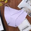 Spot comercio exterior transfronterizo Ropa interior sin costuras de Seda de Hielo para mujer sexy cinturón delgado tiro bajo tanga bikini de una pieza