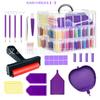 Nueva caja de almacenamiento de herramientas de pintura de diamantes, doble capa, multicapa, 108 botellas, juego de herramientas portátil, cuentas de arroz, 88 cajas