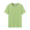 Nova Camiseta de Gola Redonda Cor Macaron de Verão Roupas para Aula de Jardim de Infância Roupas Diárias para Atividade Pai-Filho em estoque