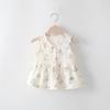 Vestido de Verão para Meninas vestido Estilo Western para Bebê Infantil Personalizado Marca da Moda Flor em Formato de Coração Desenho Animado Fofo Princesa Vessal Vestido