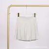 Saia Curta Lulu com Shorts de Yoga Embutidos, Saia de Secagem Rápida para Mulheres, Saia Esportiva de Tênis, Roupa Fitness Anti-Exposição para Mulheres