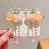 Pinza para el pelo de flor Phalaenopsis verde para primavera y verano para mujer, Pinza lateral para la frente, Nuevo estilo 2025, Pasador de alta gama para la playa