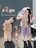Hanfu para Niñas Nuevo Estilo Chino Traje Nacional Conjunto Atuendo de Presentación para Niña Pequeña Súper Hada Estilo Antiguo Traje Tang Disfraz de Presentación para Niños 1 de Junio