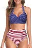 Biquíni Push-Up Popular Estilo Dividido, Popular no Aliexpress e Amazon, Estilo Europeu e Americano, Feminino Multicor Cor Sólida, Elegante e Emagrecedor