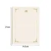 Papel de Carta Rosa Dourado Retrô Papel de Carta Literário Romântico Papel de Carta Retrô de Alta Qualidade Carta de Amor Papel Timbrado A4 Papel para Caligrafia Ins