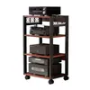Rack de Amplificador para Casa Espaçamento Ajustável Pés Móveis Multifuncionais para Alto-falantes Suporte Gabinete de Amplificador Rack de Equipamentos AV