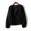 Cárdigan de Forro Polar Imitación Cachemir para Mujer, Cuello Redondo, Manga Larga, Chaqueta de Otoño e Invierno E461660 418245