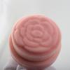 Cepillo limpiador facial tipo rosa, cepillo de base con sello de fibra para el cabello, cepillo cosmético push-pull, herramientas de belleza portátiles