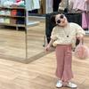 Gran Venta, No Reembolsable, No Intercambiable [Orden Racionalidad] Top Beige + Pantalón Rosa, Manga Corta, Fresco y Sencillo