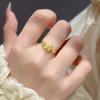 Nuevo Estilo Chino Artesanía Antigua Dorada, Anillo para Hacerse Rico Inmediatamente, Diseño de Nicho de Alta Gama, Caballo del Zodiaco, Anillo del Año del Animal para Mujeres